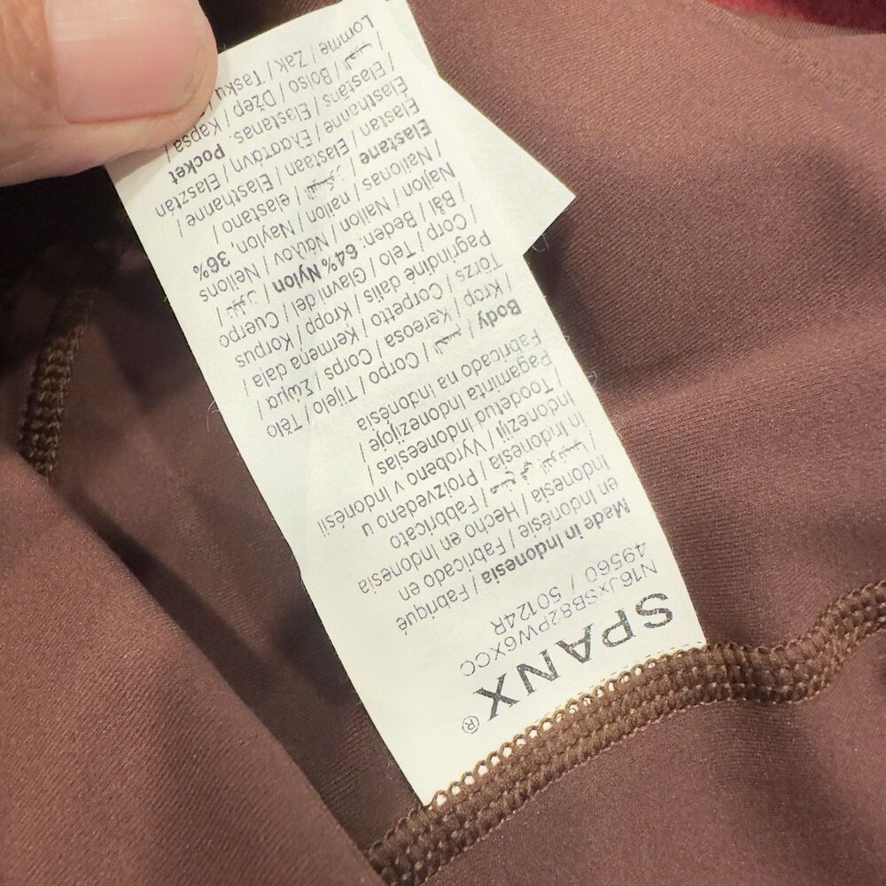 Spanx Brandy Wine Ankle Legging Xs TP stretchy hight rise EUC - Picture 3 of 10